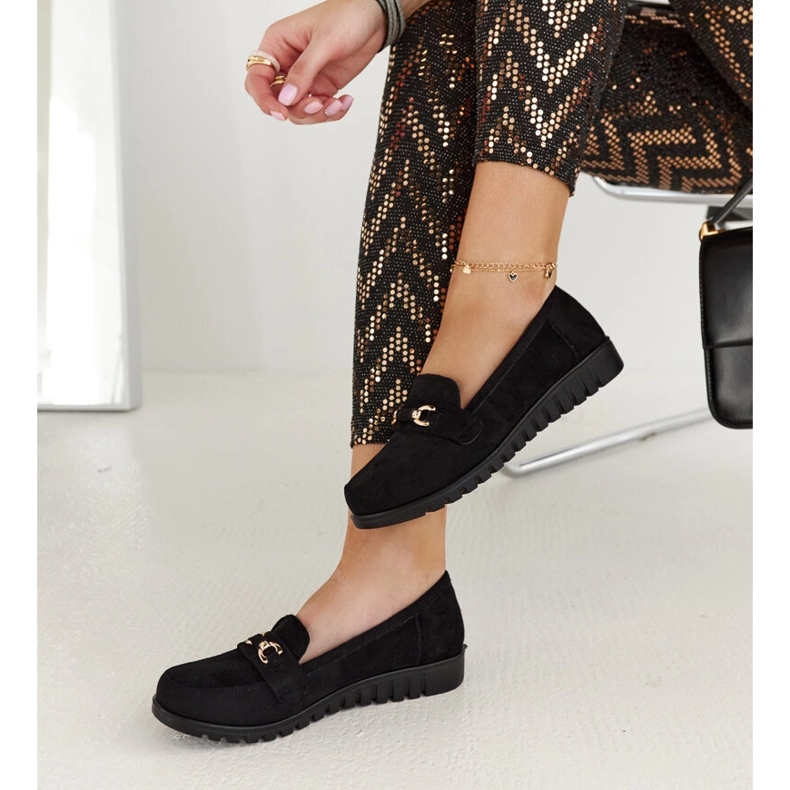 Mocasini Prussia din piele intoarsa neagra negru 2 Mocasini Prussia din piele intoarsa neagra negru 2