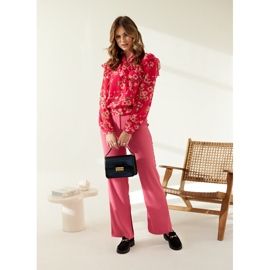 Mocasini de piele intoarsa neagra cu catarama Barbara negru 2