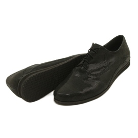 Pantofi negri Angello Pantofi pentru femei legați în polka Dots 303 negru 4