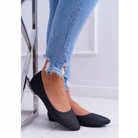 Seastar Balerini pentru femei Glitter Black Fifi negru 2