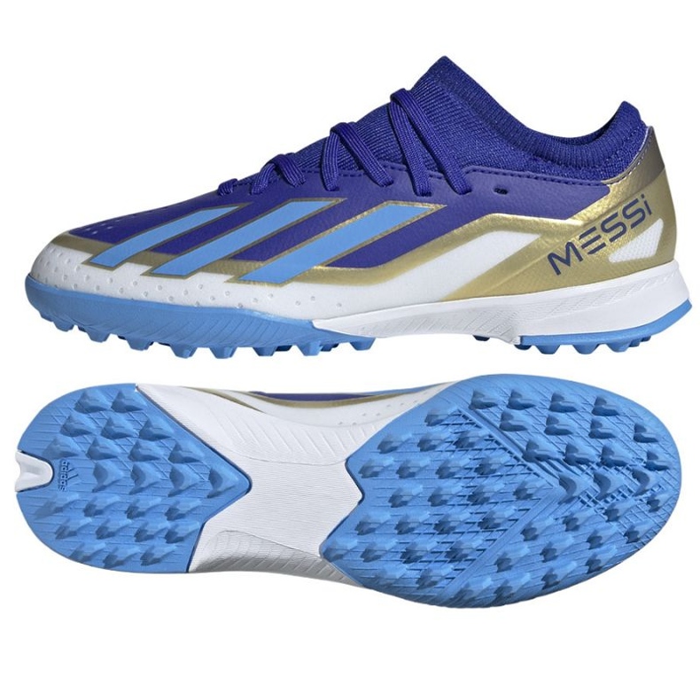 Pantofi Adidas X Crazyfast League Messi Jr Tf ID0716 albastru 1