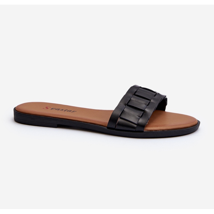Flip-flops clasici plate dama negri Namrita negru 1