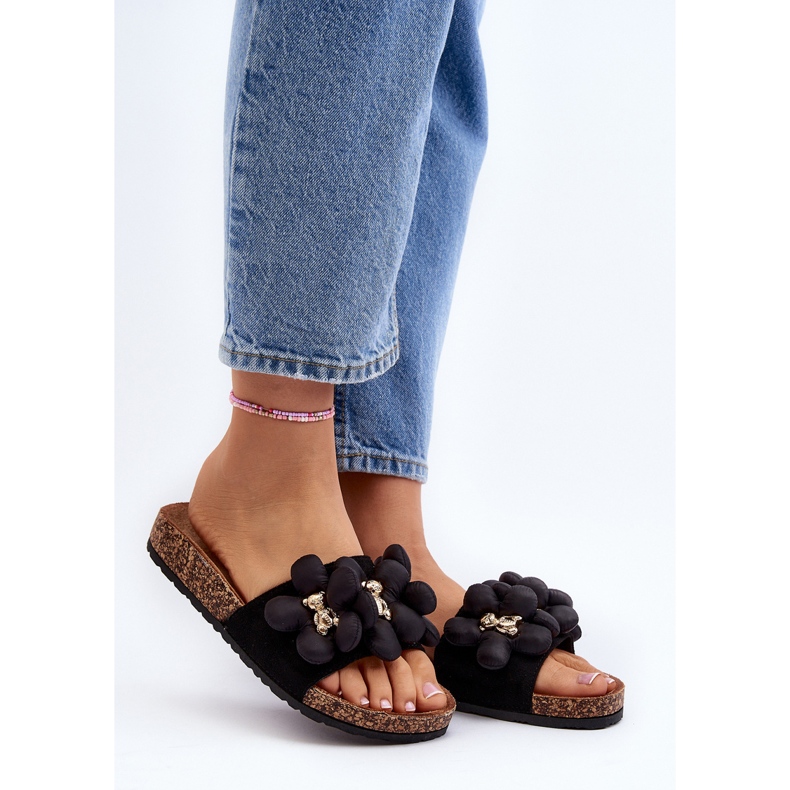 Flip-flops Dama Cu Decoratiuni Bunlia Neagra negru 2