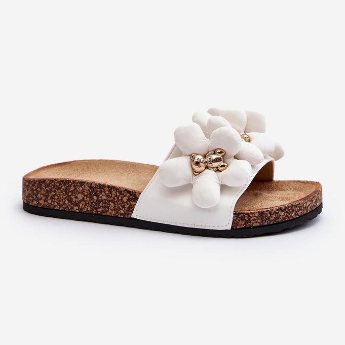 Flip-flops De Dama Cu Decoratiuni, Bunlia Alb 1