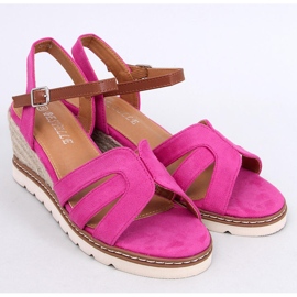 Sandale tip espadrile Rosco Fuchsia roz 5
