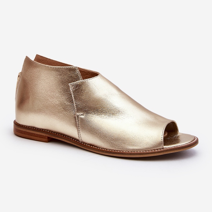 Sandale de damă din piele Laura Messi 2443 Aur de aur 1 Sandale de damă din piele Laura Messi 2443 Aur de aur 1