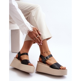 Sandale Negre pentru Damă Geferia negru 1 Sandale Negre pentru Damă Geferia negru 1