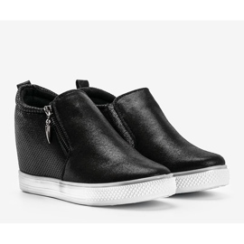 Adidași negri strălucitori pentru femei Avery negru 1