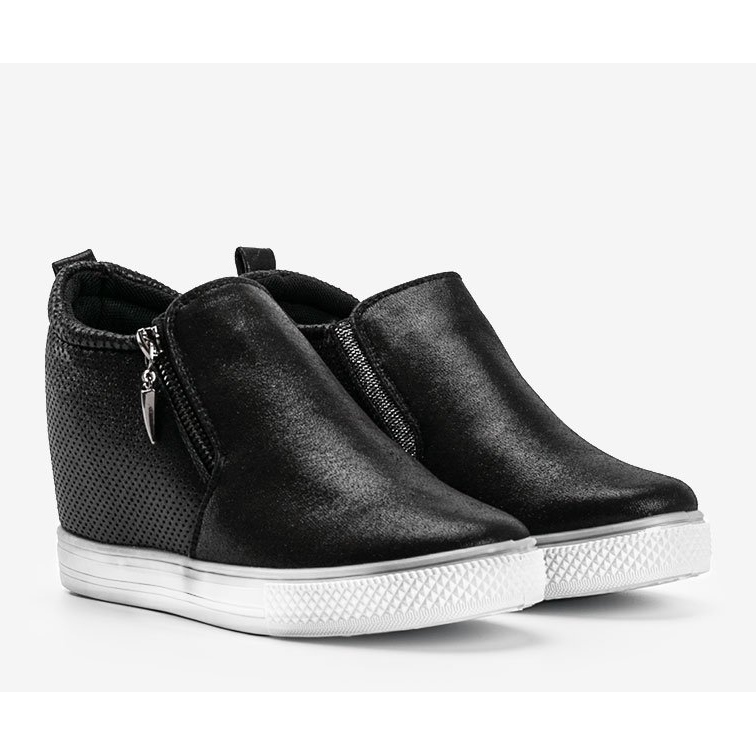 Adidași negri strălucitori pentru femei Avery negru 1