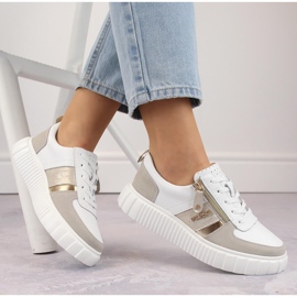 Pantofi sport dama din piele, alb Filippo DP6121 1