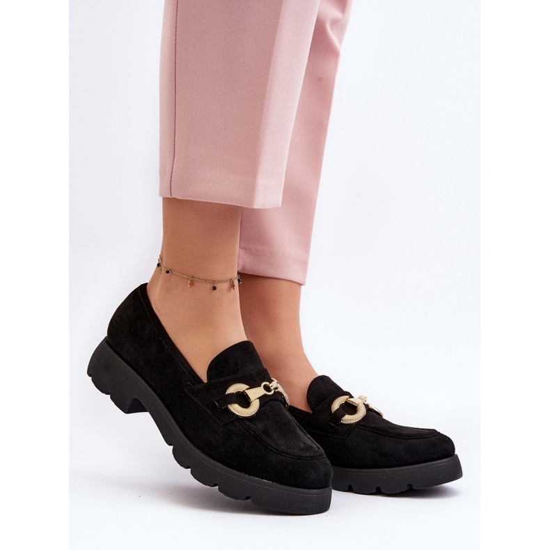 Mocasini De Dama Cu Decorat Railenes Negri negru 2