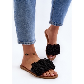 Flip-flops de damă Flower Eelfan negru 5