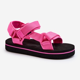 Sandale cu platformă pentru damă Lee Cooper LCW-24-05-2750L Fuchsia roz 2