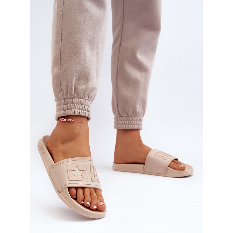 Șlapi damă Big Star NN274A645 Bej 2