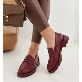 Mocasini Burgundy Maybritt roșu 2 Mocasini Burgundy Maybritt roșu 2