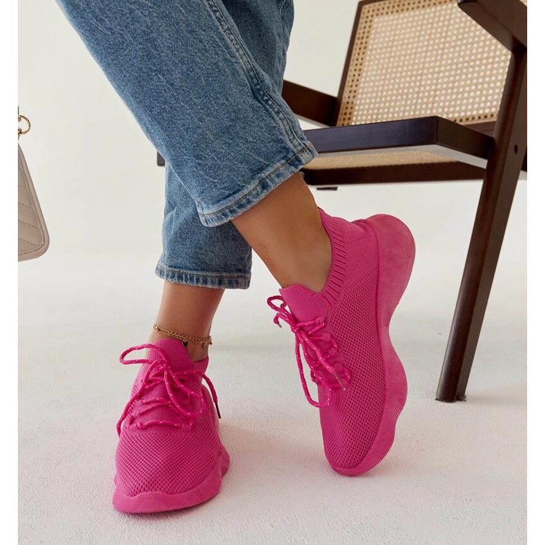 Adidași sport Roshni roz închis 2