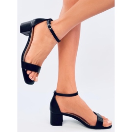 Sandale cu toc înalt Bronx Black negru 1