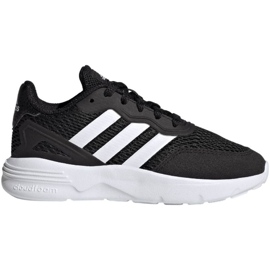 Pantofi Adidas Nebzed Lifestyle Lace Running Jr HQ6144 negru 1