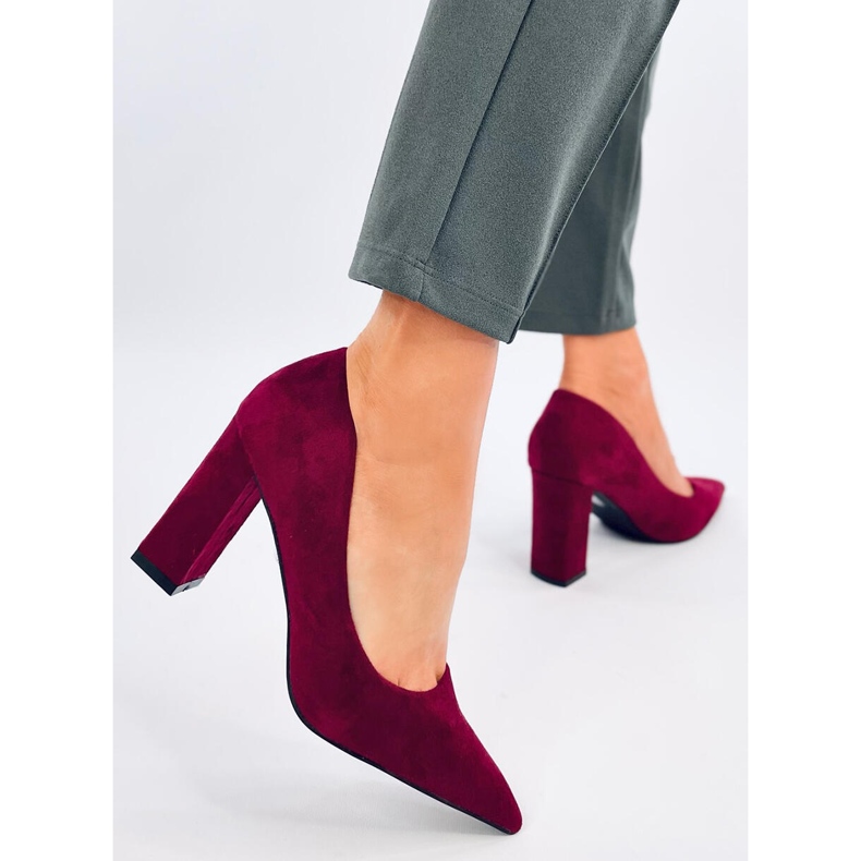 Pompe stiletto Verizon Wine roșu 2