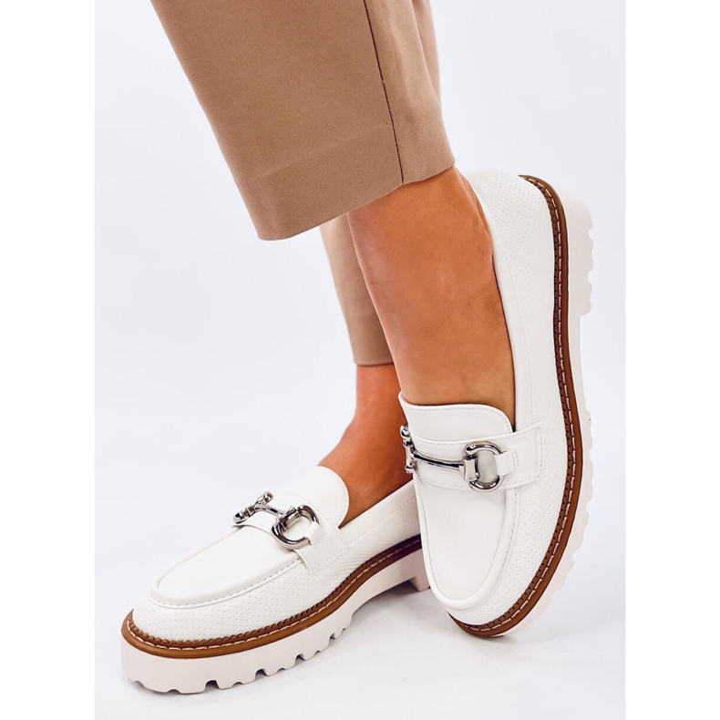 Mocasini dama Clays White alb 2