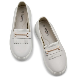 Pantofi de damă din piele albă 1