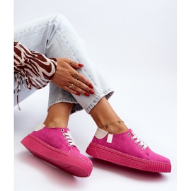 Pantofi de damă cu sistem de spumă cu memorie Big Star NN276004 fucsia roz 1