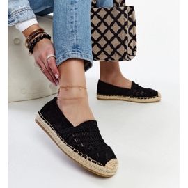 Espadrile negre ajurate de la Gordana negru 1 Espadrile negre ajurate de la Gordana negru 1