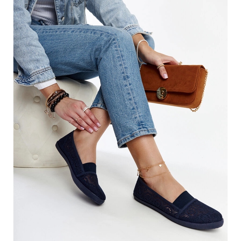 Tenisi ajurati Bujor bleumarin albastru 1