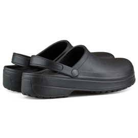 Șlapi Kroksy de lungime completă neagră negru 1