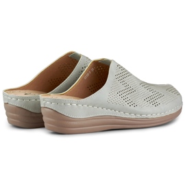 Flip-flops pentru sănătatea femeilor cu degetele închise gri 2