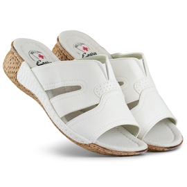 Flip-flops albi confortabili pentru femei 2