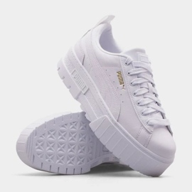 Pantofi Puma Mayze Lth Jr 384527-01 alb 1