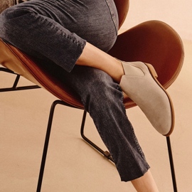 Marco Shoes Ghete Chelsea din piele intoarsa cu cauciuc 2210B-813-1 bej 1