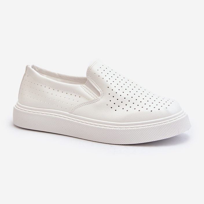 Pantofi slip-on pentru damă, alb Echossia 2