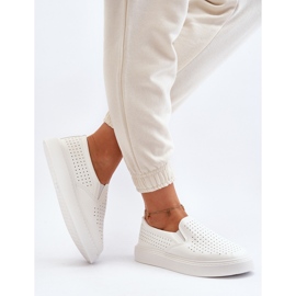 Pantofi slip-on pentru damă, alb Echossia 7