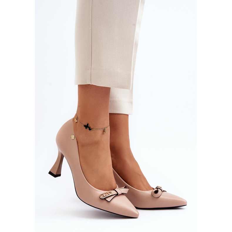 Vinceza Cizme Bej din piele ecologică Kismetti 2