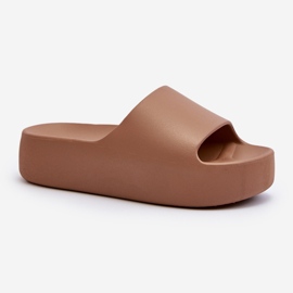 Flip-flops de damă cu talpă groasă, maro Oreithano 1 Flip-flops de damă cu talpă groasă, maro Oreithano 1