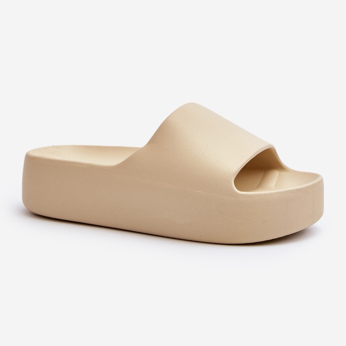 Flip-flops Bej Oreithano pentru damă, cu talpă groasă 1 Flip-flops Bej Oreithano pentru damă, cu talpă groasă 1