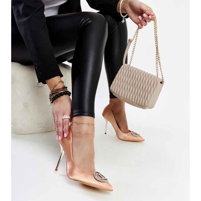 Tocuri înalte roz deschis cu zirconii Elife 1