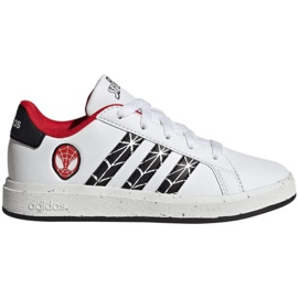 Pantofi Adidas Grand Court Spider-man K Jr IG7169 alb 1