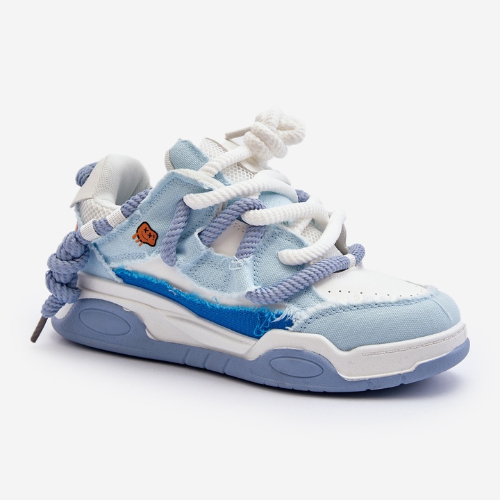 Pantofi De Dama Cu Siret Gros, Miatora Albastra albastru 1