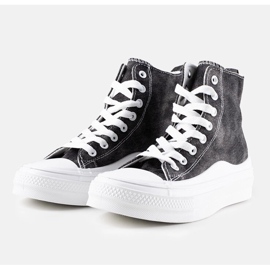 Tenisi negri cu platformă Frederick negru 1