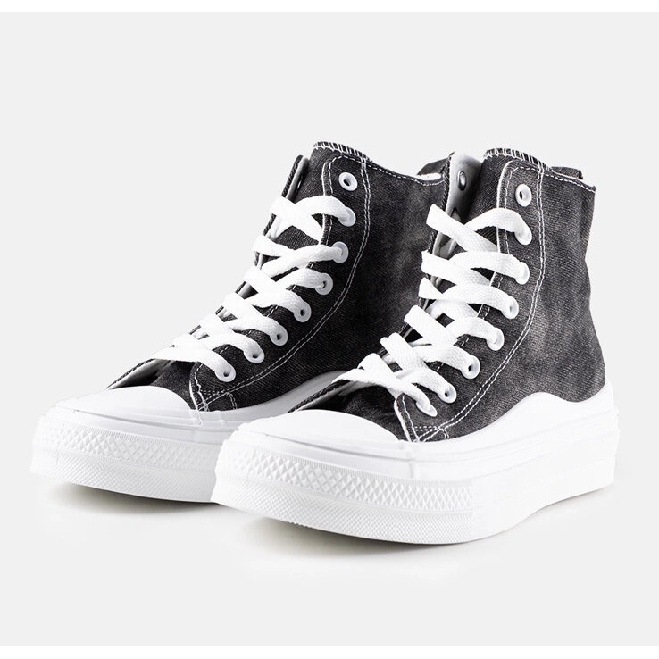 Tenisi negri cu platformă Frederick negru 1