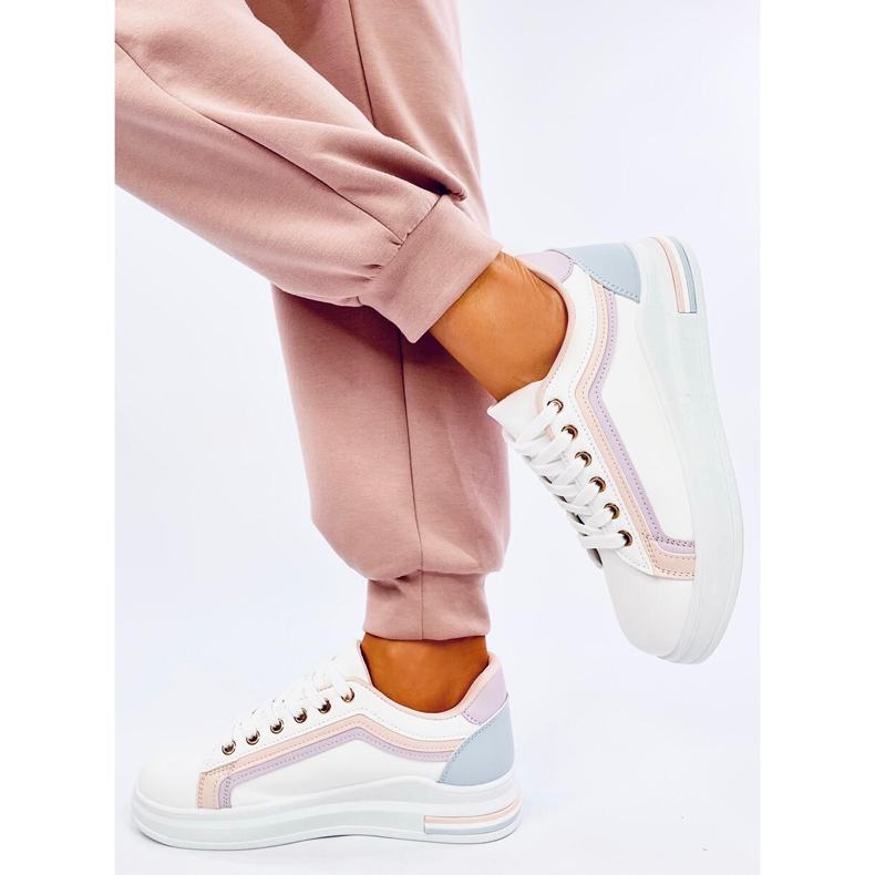 Adidași de damă Ateer Pink alb 2