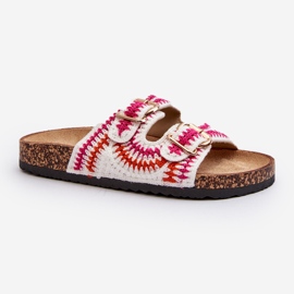 Flip-flops de damă cu talpă din plută, Fannea albă 1