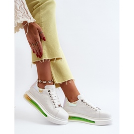 Pantofi de damă din piele GOE NN2N4029 alb 1