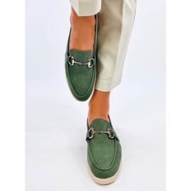 Mocasini de dama Milva Green verde 1