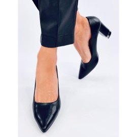 Pompe cu toc inalt Tarai Black negru 1