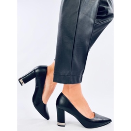Pompe cu toc inalt Tarai Black negru 2