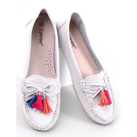 Mocasini cu franjuri Tamla Gri 2